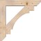 Ekena Millwork Merced Slat Smooth Bracket w/ Offset Brace, Douglas Fir, 7 1/2"W x 40"D x 40"H BKT0806X40X40MRC06SDF - alternate 3